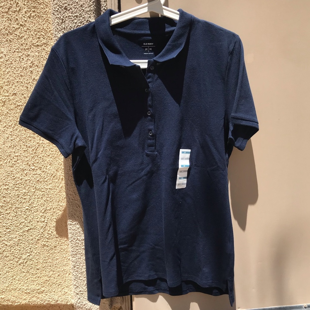 Navy blue polo shirts x3